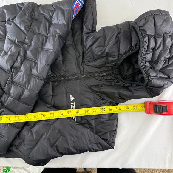 adidas Terrex kansas soccer size large Puffer Down Winter Jacket - Picture 4 of 9